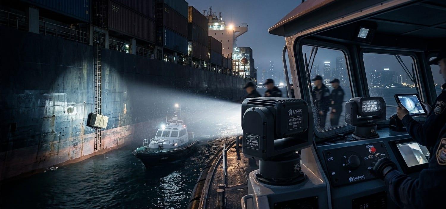 SHERPA Projector night operation scene